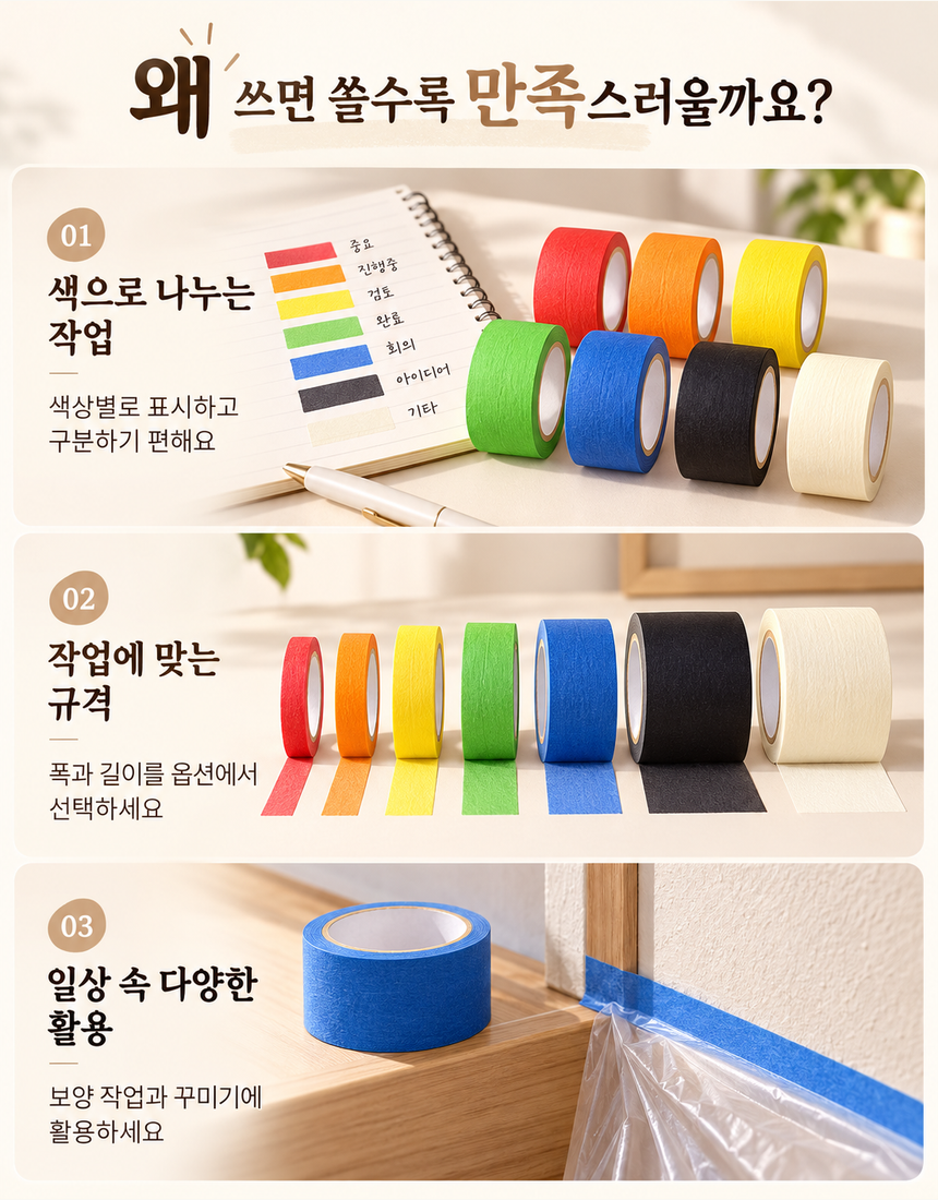 마스킹테이프 상품 안내 이미지